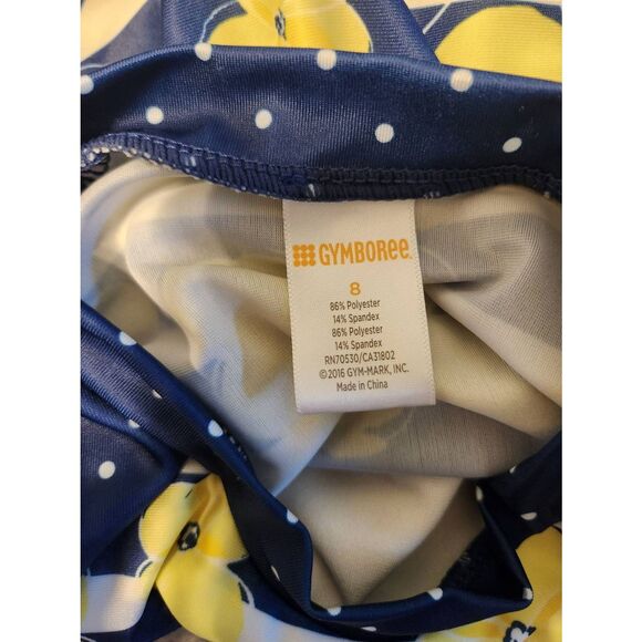 Gymboree Pocketful of Sunshine Yellow Flowers Swim Rash Guard size 8 - Picture 3 of 3